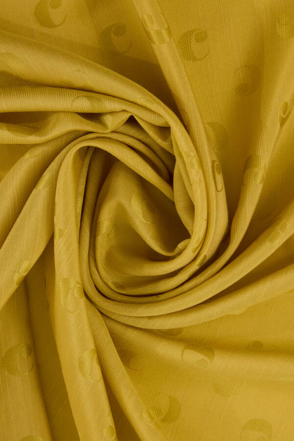 Logo Desenli 90X90 CACHAREL LOGOLU İPEK KOTON EŞARP - 3