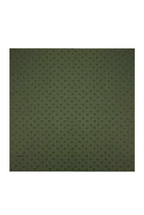 Logo Desenli 90X90 CACHAREL LOGOLU İPEK KOTON EŞARP - 1