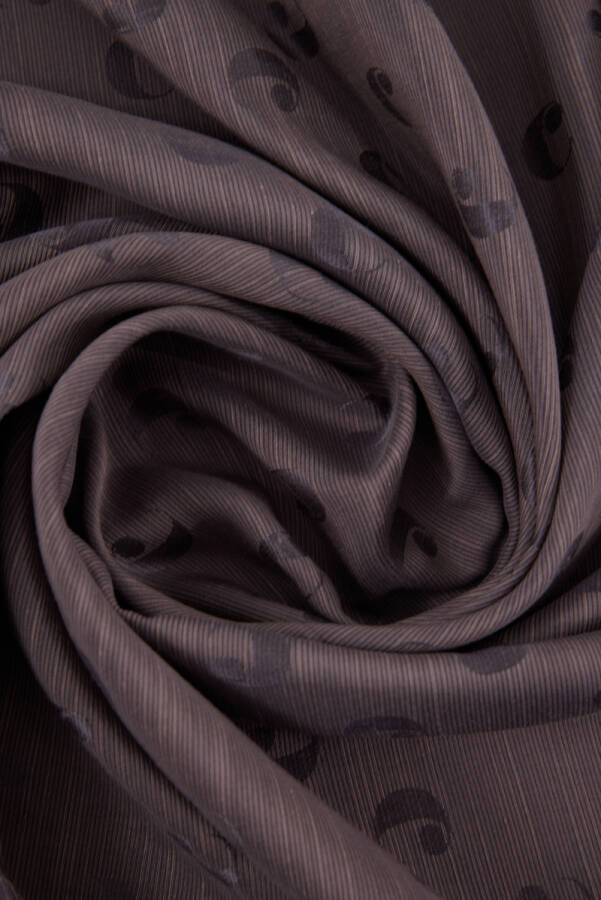 Logo Desenli 90X90 CACHAREL LOGOLU İPEK KOTON EŞARP - 3