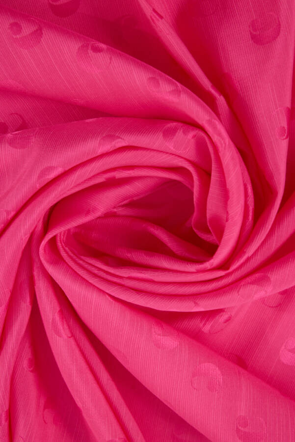 Logo Desenli 90X90 B. Logolu İpek Koton Jakar Eşarp - 3