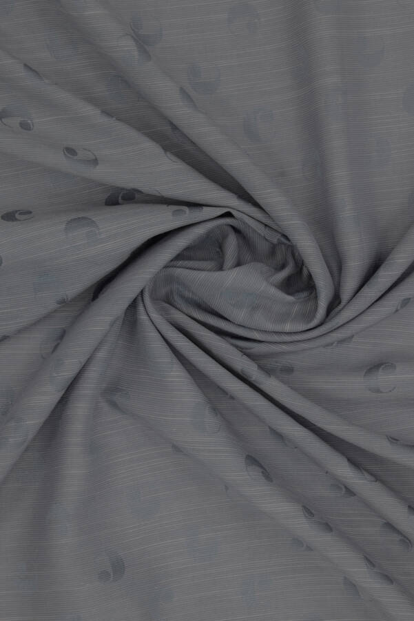 Gri 90X90 B.Cacharel Logolu ipek koton Jakar - 3