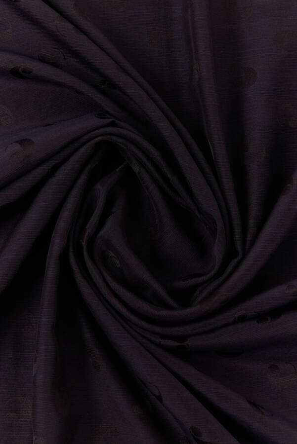 Siyah 70X200 CACHAREL LOGOLU İPEK KOTON - 2