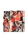Fırça Desenli 90X90 Polyester Twill Eşarp - 1
