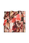 Fırça Desenli 90X90 Polyester Twill Eşarp - 1