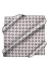 Geometrik Desenli 90X90 İpek Twill Eşarp 