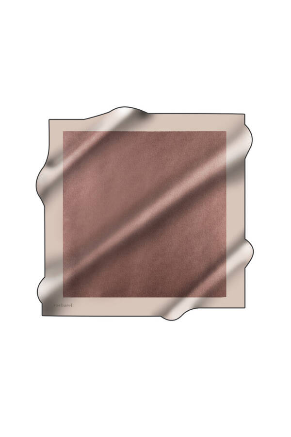 Düz Renk 90X90 İpek Twill Eşarp - 1