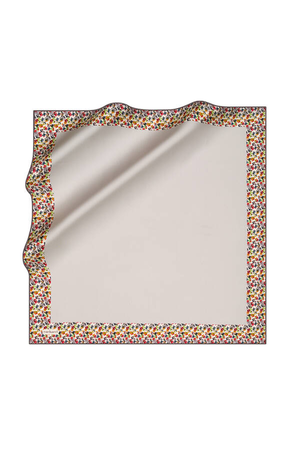 Düz Renk 90X90 İpek Twill Eşarp - 1