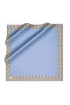 Açık Mavi 90X90 İpek Twill Eşarp 
