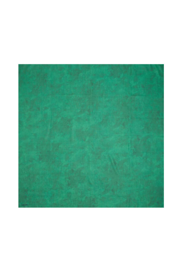 Açık Yeşil 90X90 Aker İpek Koton Eşarp - 1