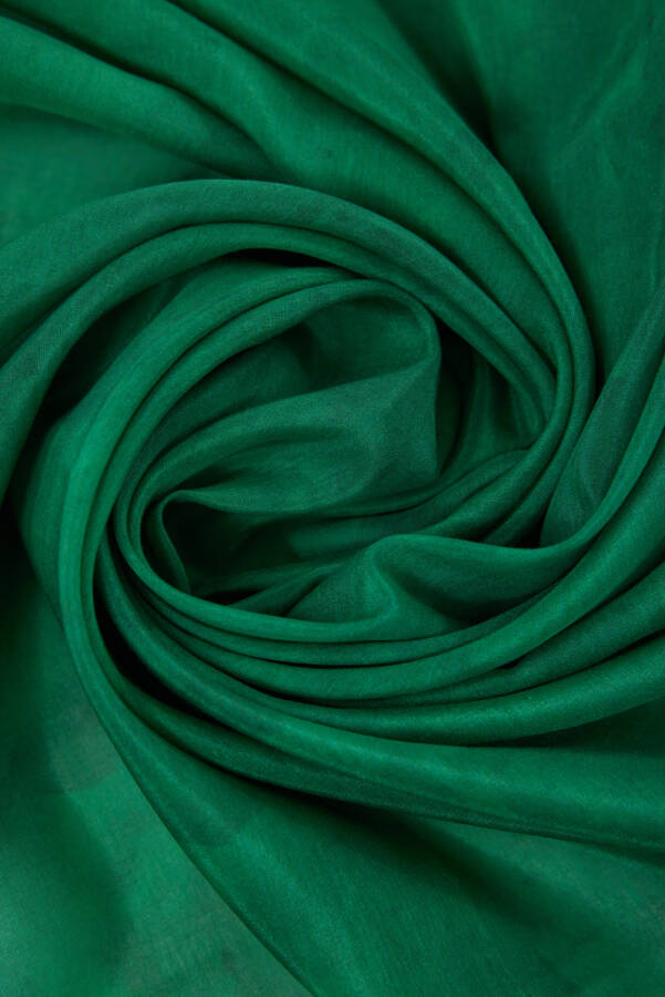 Açık Yeşil 90X90 Aker İpek Koton Eşarp - 3