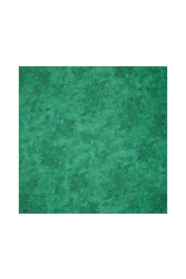 Yeşil 90X90 Aker İpek Koton Eşarp - 1