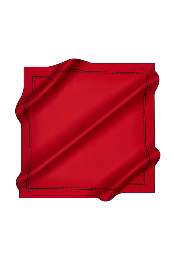 Düz Renk 90X90 İpek Krep Saten - 1