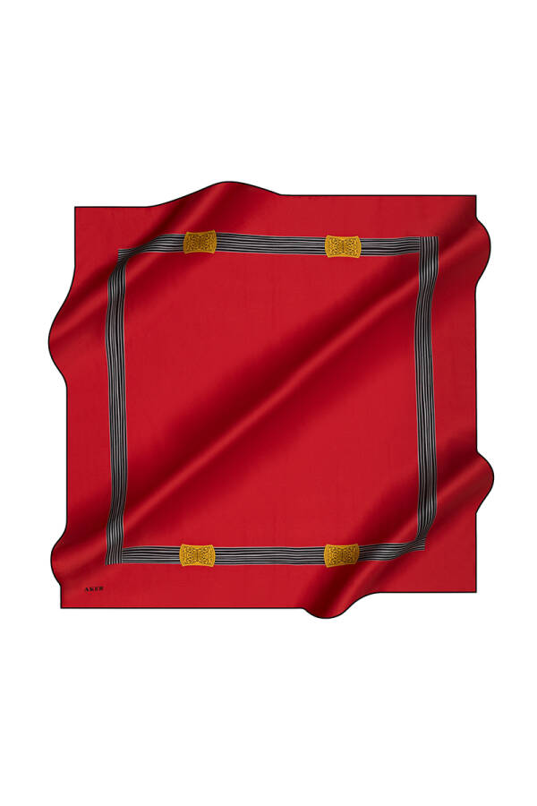 Düz Renk 90X90 İpek Krep Saten - 1