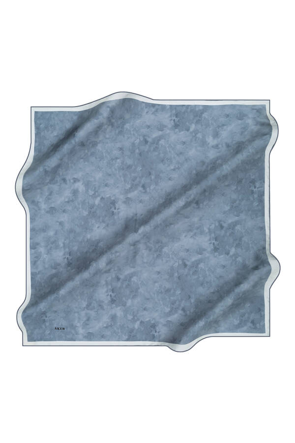 Renkli 90X90 İpek Krep Saten Eşarp - 1