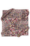Pembe 90X90 İpek Krep Saten Eşarp 