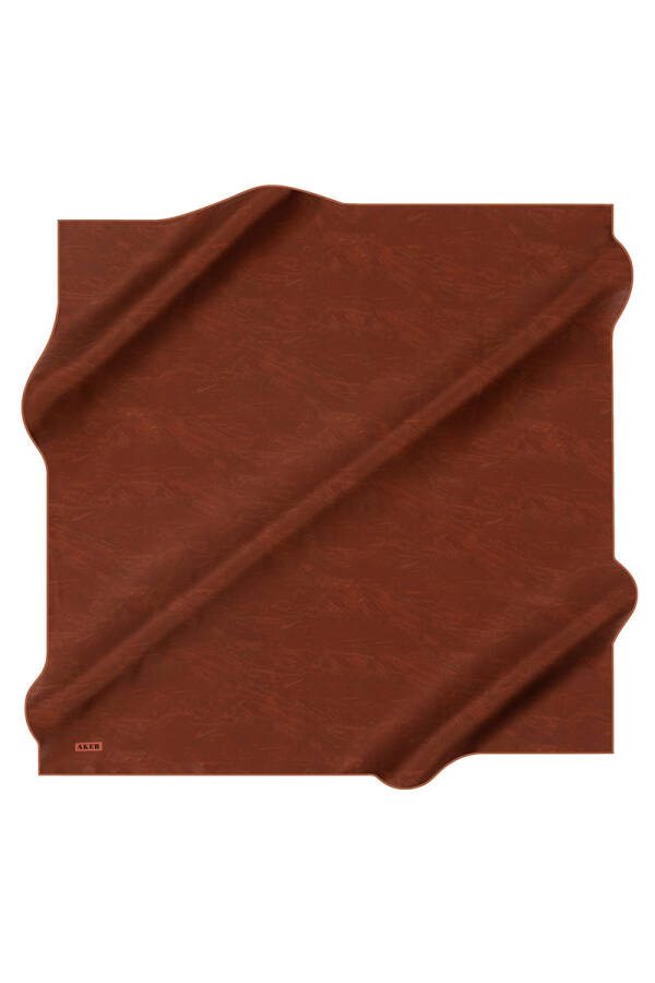 Fırça Desenli 90X90 İpek Krep Saten - 1