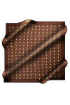 Logo Desenli 90X90 İpek Krep Saten 