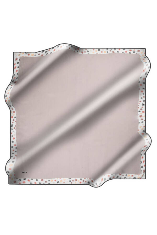 Düz Renk 90X90 İpek Krep Saten - 1