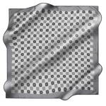 Logo Desenli 90X90 İpek Krep Saten 