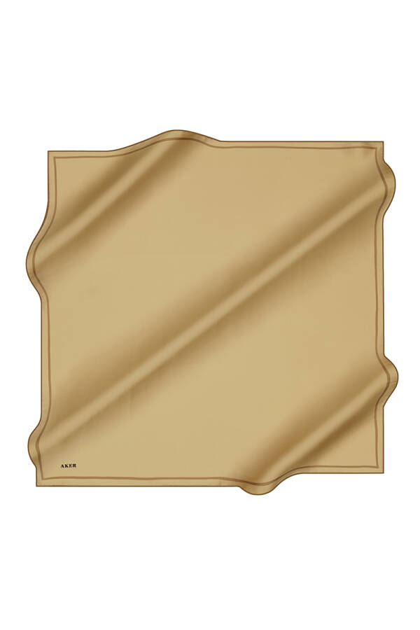 Renkli 90X90 İpek Krep Saten - Aker