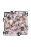 Logo Desenli 90X90 İpek Krep Saten - 1