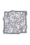 Logo Desenli 90X90 İpek Krep Saten - 1
