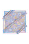 Logo Desenli 90X90 İpek Krep Saten 