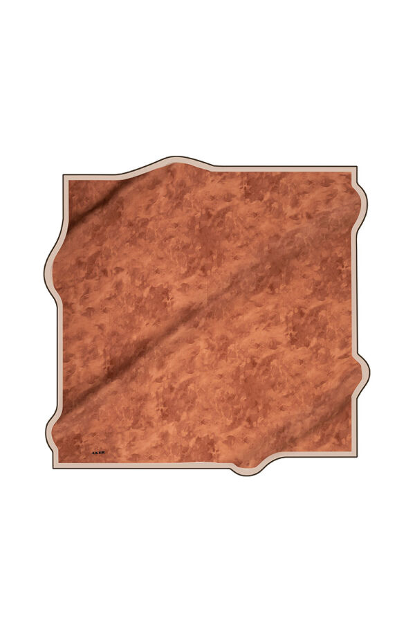 Kiremit 90X90 İpek Twill Eşarp - 1