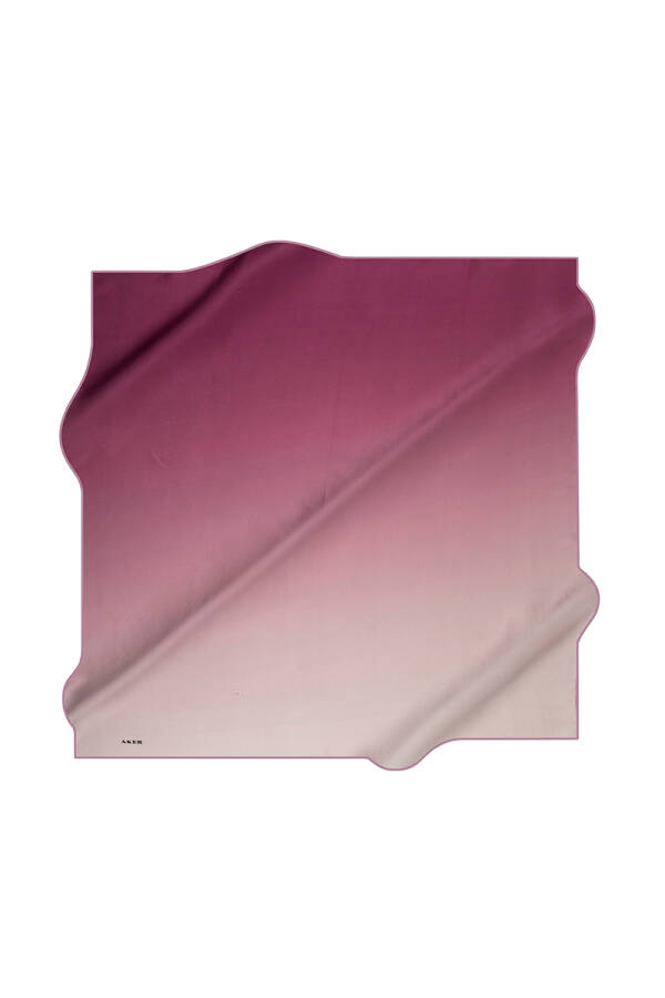 Fırça Desenli 90X90 Aker İpek Tivil Eşarp - 1