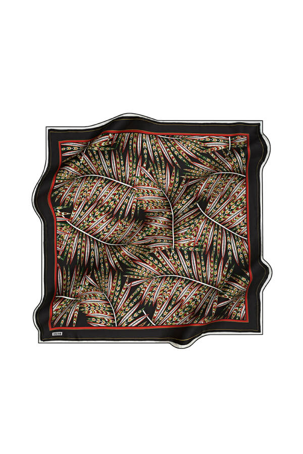 Çiçek Desenli 90X90 İpek Tivil - 1