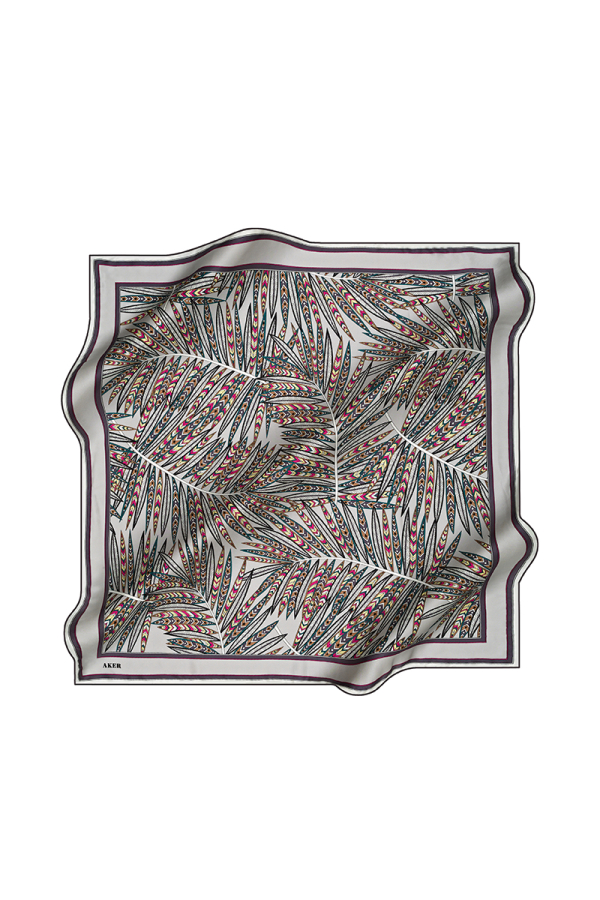 Renkli 90X90 İpek Tivil - Aker