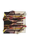 Geometrik Desenli 90X90 İpek Tivil 