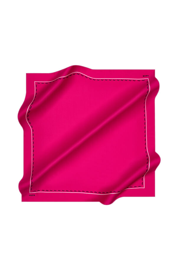 Düz Renk 90X90 İpek Twill Eşarp - Aker