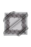 Geometrik Desenli 90X90 İpek Tivil 