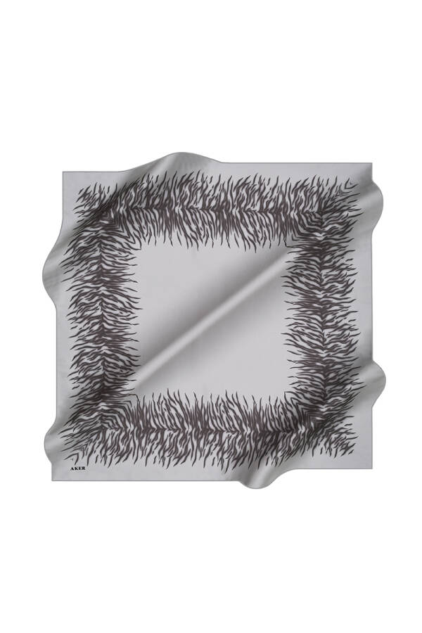 Geometrik Desenli 90X90 İpek Tivil - 1