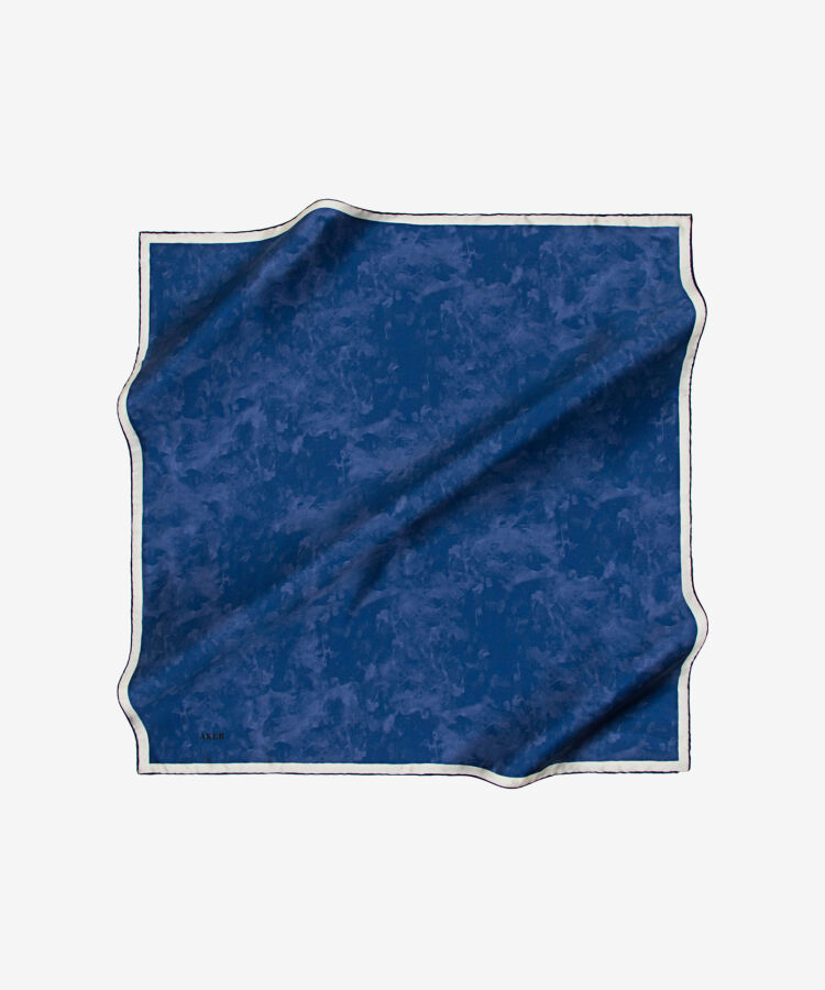 Saks Mavi 90X90 İpek Twill Eşarp - 1