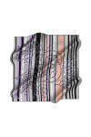 Geometrik Desenli 90X90 İpek Tivil 