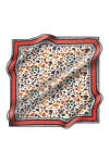 Geometrik Desenli 90X90 İpek Tivil 