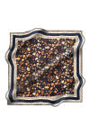 Geometrik Desenli 90X90 İpek Tivil 