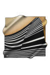 Geometrik Desenli 90X90 İpek Tivil 