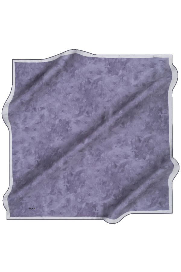 Fırça Desenli 90X90 İpek Twill Eşarp - 1