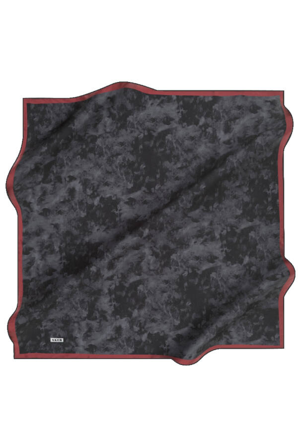 Fırça Desenli 90X90 Aker İpek Tivil Eşarp - 1
