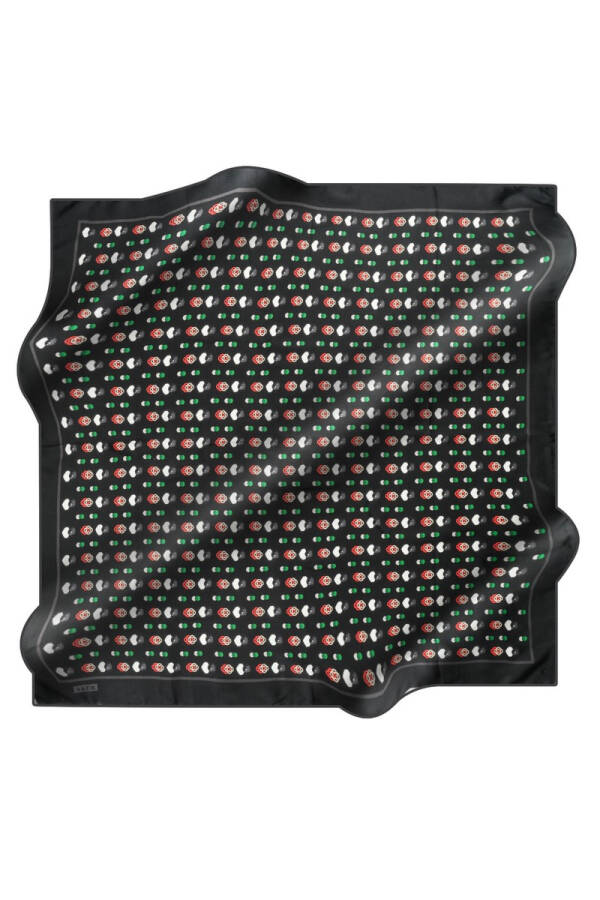 Logo Desenli 90X90 İpek Tivil - 1