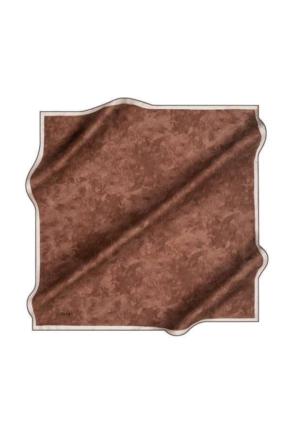 Fırça Desenli 90X90 Aker İpek Tivil Eşarp - 1