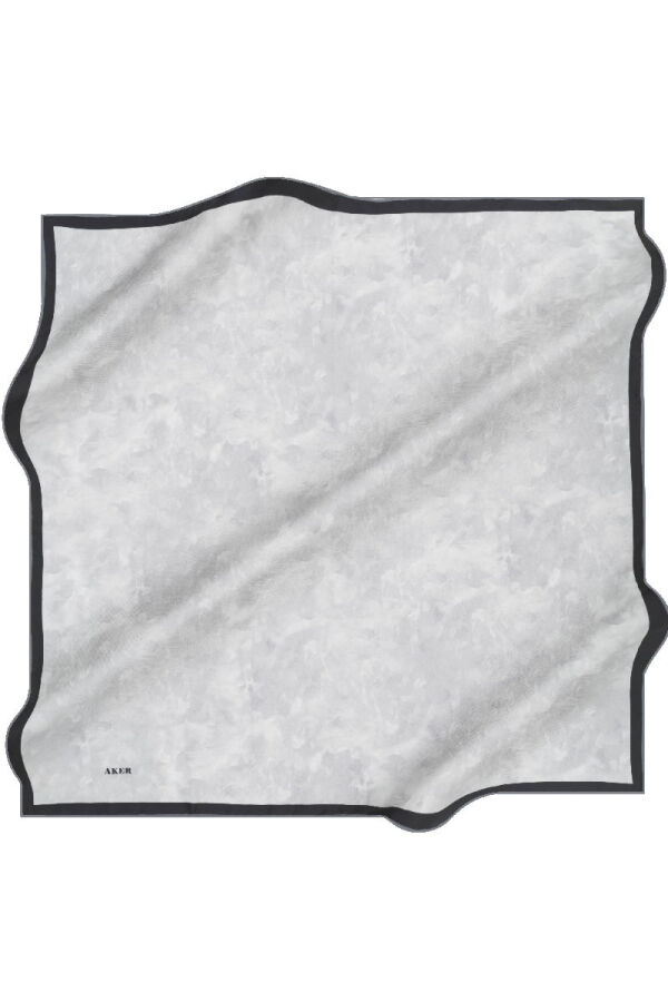 Açık Gri 90X90 İpek Twill Eşarp - 1