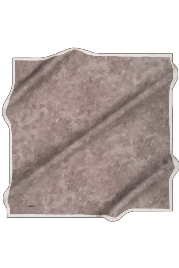 Açık Vizon 90X90 İpek Twill Eşarp - 1