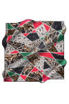 Geometrik Desenli 90X90 İpek Tivil 