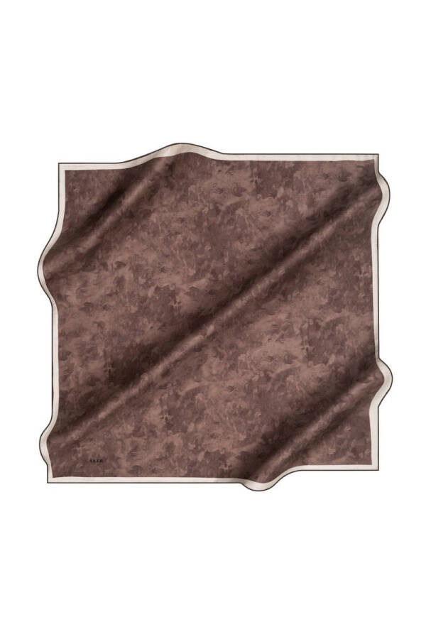 Fırça Desenli 90X90 Aker İpek Tivil Eşarp - Aker