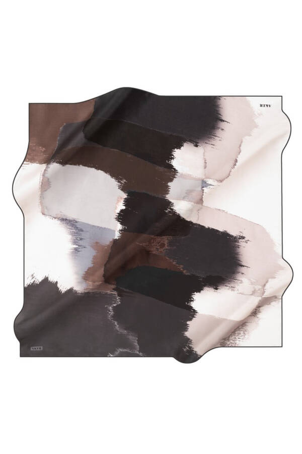 Fırça Desenli 90X90 İpek Tivil - 1