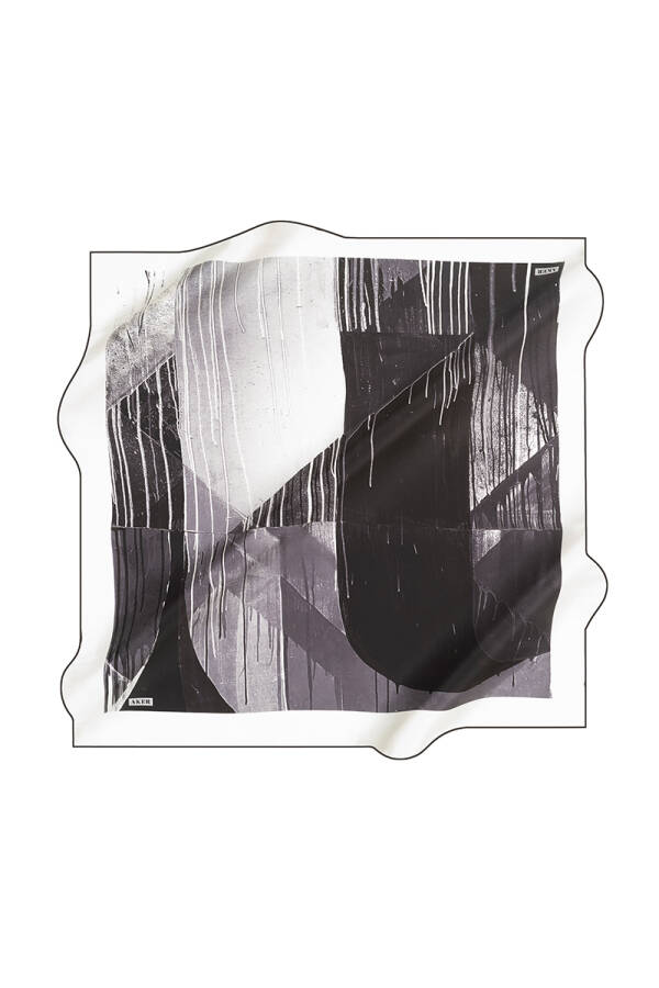 Fırça Desenli 90X90 İpek Tivil - 1